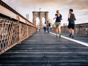 running with a personal trainer